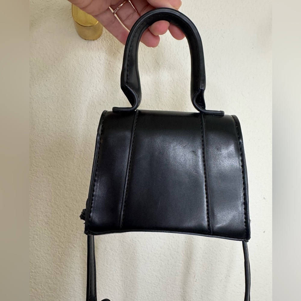 BLACK TOP HANDLE MINI BAG - Picture 3 of 6
